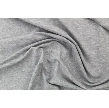 Teplákovina počesaná - Šedá melír