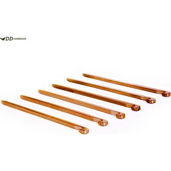 Příslušenství pro bivak DD Hammocks - Sada kolíků Superlight, 6 ks