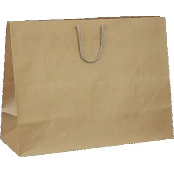 Papírová taška hnědá Siena 470x180x360 mm