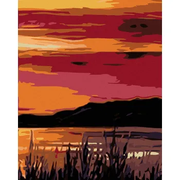 Hračka Diamondi Diamantové malování - ČERVÁNKY NAD VODOU Rozměr: 40x50 cm, Rámování: bez rámu a bez vypnutí plátna