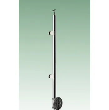 Zábradlí JAP Nerezový sloupek boční kotvení krajní sklo AISI Typ nerezu: AISI 304