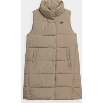 Dámská vesta 4F 4FAW23TVESF076 LIGHT BROWN Dámská vesta US XXL