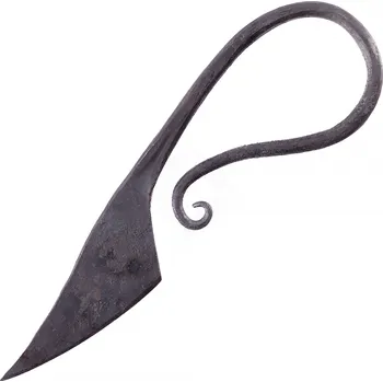 Replika zbraně ULFBERTH® Středověký užitkový nůž 15cm, ručně kovaný