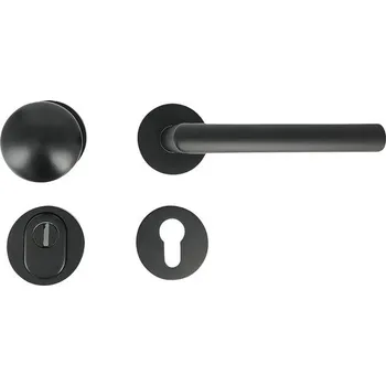 Dveřní kování Rozetové kování C401-R levá/pravá, černá