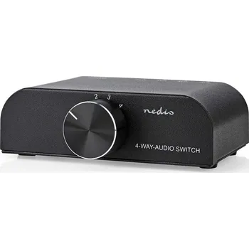 Nedis AUDIO PŘEPÍNAČ 4>1 CINCH+JACK