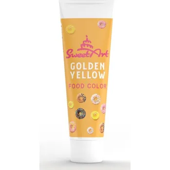 Přisada na vaření a pečení SweetArt gelová barva tuba Golden Yellow (30 g)