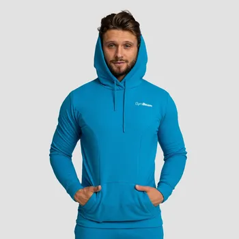 Pánská mikina GymBeam Mikina Limitless Hoodie Aquamarine XXXL