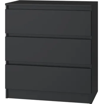 Ložnicová sestava Komoda MALVÍNA M3, Černá