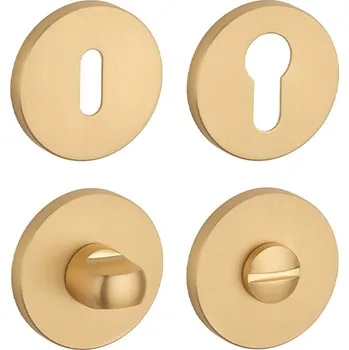 Dveřní kování AT - ROZETA - R 7S rozety BB OLS - Mosaz broušená