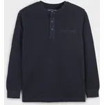 jednobarevné modré triko na knoflíčky Mayoral 7043-19 velikost 152