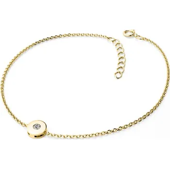 Módní doplněk Dámský náramek žluté zlato 585/1000 přírodní diamant 0.055 ct G/SI 10911-NR01-ZL délka 20 cm