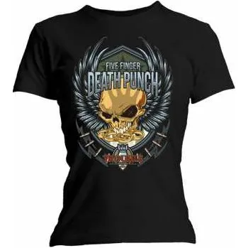 Pánské oblečení Merch Five Finger Death Punch: Dámské Tričko Trouble S