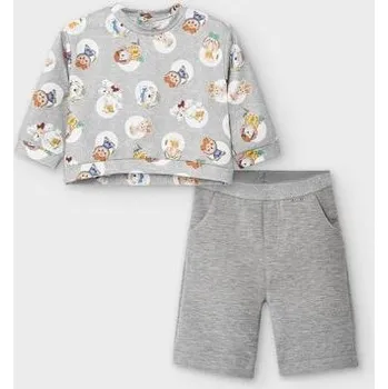 Kojenecká souprava mikina s pejsky a volné kalhoty Mayoral 2593 velikost 80