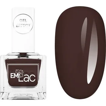 Lak na nehty emi E.MiLac Gel Effect Wenge #014, 9 ml. - Klasický lak s gelovým efektem