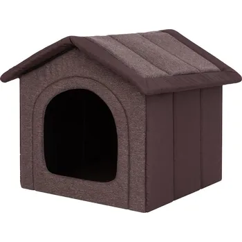Pelíšek pro psa Doggy Látková bouda pro psa - hnědá Velikost: R1 32x38x38 cm