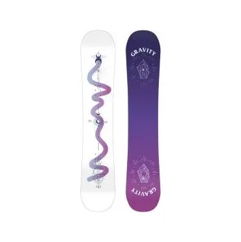 Snowboarding Gravity Sirene White 24/25 144 cm; Bílá snowboard + DÁREK DLE VÝBĚRU!
