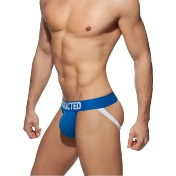 Pánské erotické prádlo Jocksy Addicted AD469 My Basic Jock modré S, pánské bavlněné jocksy