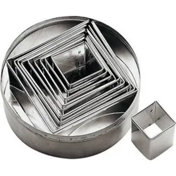 Kuchyňské náčiní Sambonet Paderno Industrie VYKRAJOVÁTKA - ČTVEREC - 6 ks