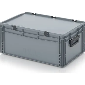 paleta Euro přepravky kufry 2GS 60 x 40 x 28,5 cm - Stříbrošedá - materiál: PP - ED 64/27 HG 2G