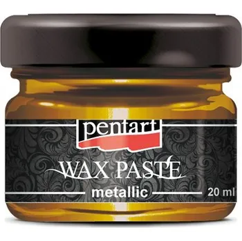 Výtvarná barva Pentart Vosková pasta metalická PENTART 20 ml MEDOVÁ ZLATÁ