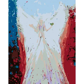 Diamondi Diamantové malování - ANDĚLÉ OD LENKY -BALANCE ANGEL Rozměr: 40x50 cm, Rámování: vypnuté plátno na rám
