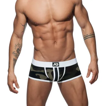 Pánské spodní prádlo Boxerky Addicted AD765 Camo Stripe Boxer maskáčovo-bílé L, pánské boxerky ze síťoviny