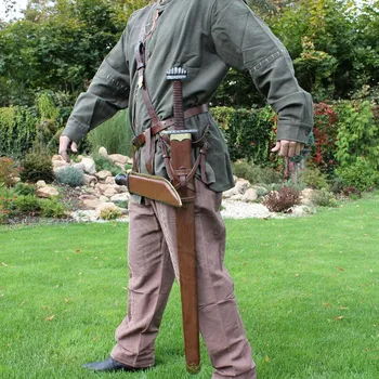 Replika zbraně Krutský Pochva na Vikinský meč Ránnulfr