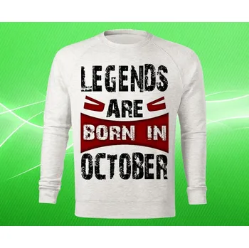 Dámská mikina mikina legendy se rodí v říjnu dámská XS