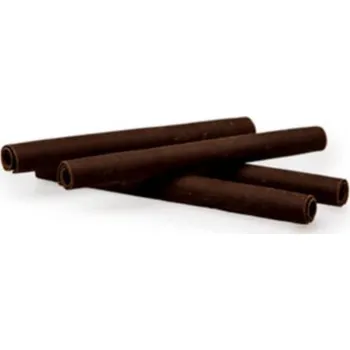 Jedlá dekorace na dort Dortisimo Čokoládové ruličky tmavé 8,5 cm (15 ks)