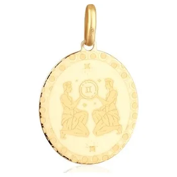 Přívěsek Stříbrný zlacený přívěšek znamení Blíženci SVLP1102XJ1GOBL