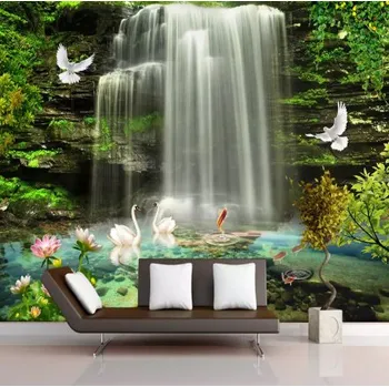 Fototapeta Solution Media 3D tapeta - Vodopád MU2662 5 - Imitace kůže - Vliesová tapeta - 320g/m2