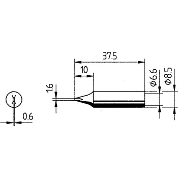 Dláto Ersa 0842YD pájecí hrot dlátový, ERSADUR Obsah 1 ks