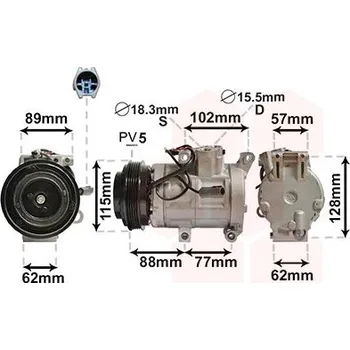 Klimatizace automobilu Kompresor, klimatizace VAN WEZEL 2700K276