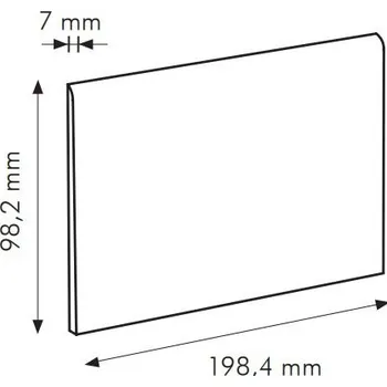 Dlažba IN Granata Cod. X RAL 0303030 - sokl 10x20 hnědá matná 0011X13