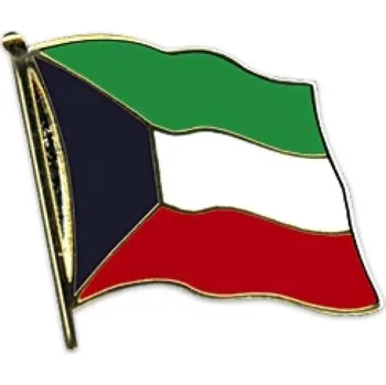 Odznak (pins) 20mm vlajka Kuvajt - barevný