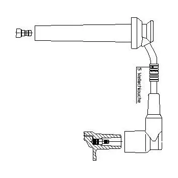 Zapalovací kabel zapalovací kabel, , 4429613, BREMI, 8A15P87