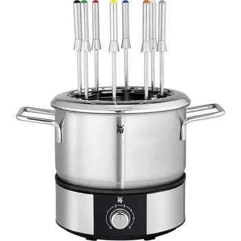 Fondue WMF Lono Fondue fondue 1400 W 8 napichovátek na fondue, manuálně nastavitelná teplota Cromargan