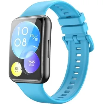 VSECHNONAMOBIL 45145 BUTTERFLY Silikonový řemínek Huawei Watch Fit 2 světle modrý