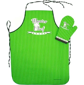 Kuchyňská zástěra Zástěra kuchyňská, Master Chef, zelený