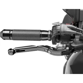 Páčka brzdy bez adaptéru PUIG 19NNP rozšiřitelná skládací černo/stříbrné