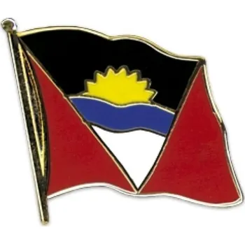 Odznak (pins) 20mm vlajka Antigua a Barbuda - barevný