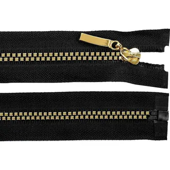 Galanterie Kostěný zip No 5 délka 60 cm čtvercové zuby