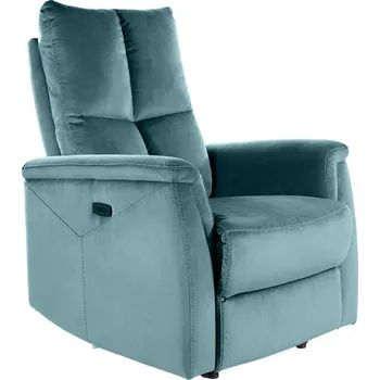 Křeslo Nábytek PEGAS s.r.o. Polohovatelné křeslo NEPTUN VELVET, zelený Bluvel 78