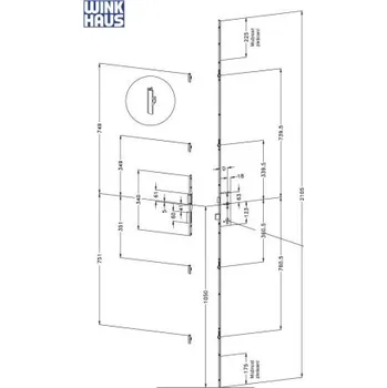 Příslušenství k oknu WH SS TF1660 92 R4 TP3 MC čelo zámku s excentry