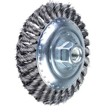 Brusný kotouč PFERD TOOLS Kuželový kartáč, ocel Ø 125 x 15 mm, M14, Ø 0,50, pro úhlovou brusku POS KBG 12515/M14 ST 0,50 43317001 1 ks