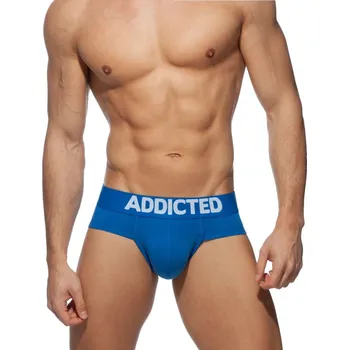 Slipy Addicted AD467 My Basic Brief modré XL, pánské bavlněné slipy