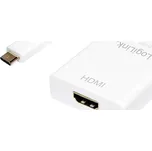LogiLink UA0236A HDMI adaptér [1x USB 3.1 zástrčka C - 1x HDMI zásuvka] bílá 14.00 cm