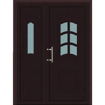 Vchodové dveře SOFT Dvoukřídlé Soft Robin 125/200 cm L Bílá Zlatý dub