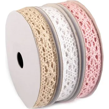 Krajka Bavlněná krajka mix šíře 13 mm