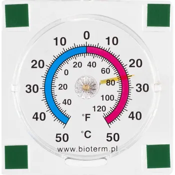 Domácí teploměr Bioterm Samolepicí externí teploměr 90 x 90 mm bílý